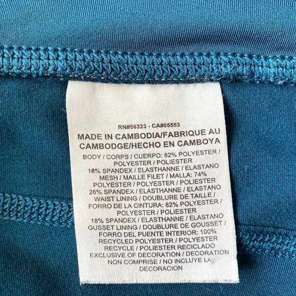 Nike Power Epic Lux Dri-FIT Capri Running Leggings Womens XS Teal Cropped Pocket - Picture 9 of 14